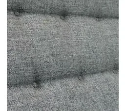 NUIT CELESTE Tete De Lit Capitonnee Crepuscule Couleur Gris Souris, 180x115cm