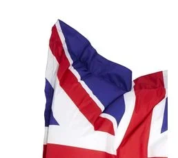 OVIALA Housse Vide De Pouf De Jardin En Polyester Drapeau Uk 140 X 120 Cm