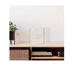 PANODIA Album Photo Pochette Linéa Blanc Cassé 200 Photos 10x15 Cm Naturel   Rouge