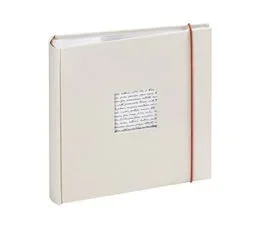 PANODIA Album Photo Pochette Linéa Blanc Cassé 200 Photos 10x15 Cm Naturel   Rouge
