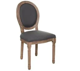 PEGANE Lot De 2 Chaises Coloris Gris - L. 49 X P. 56 X H. 96 Cm