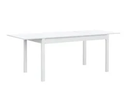 PEGANE Table À Manger Extensible Coloris Blanc - L. 140/80 X P. 80 Cm