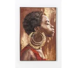 PEGANE Tableau Peinture à L'huile Sur Toile,peinte à La Main Avec Cadre Noir Et Argenté