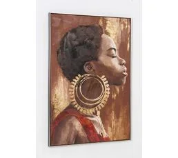 PEGANE Tableau Peinture à L'huile Sur Toile,peinte à La Main Avec Cadre Noir Et Argenté