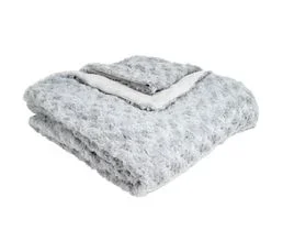 Plaid 120x160 cm ROSA Gris