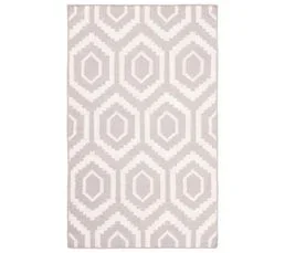 SAFAVIEH Tapis Dhurrie 76 X 122 Cm Contemporain Casablanca Gris