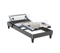 SOMEO Sommier Électrique Tpr 50 Décor Chêne Foncé 80x200