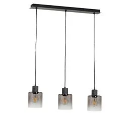 Suspension 3 lumières L. 64 cm JOHANNA Noire