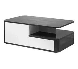 Table basse L.117 MATERA Blanc/imitation chêne gris