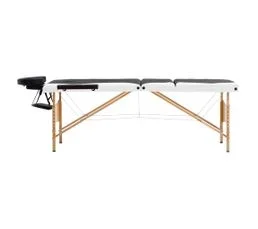 Table De Massage Pliable 3 Zones Bois Noir Et Blanc 02_0001833