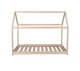 TERRE DE NUIT Lit Cabane En Bois Massif Bois Clair 90x200