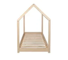 TERRE DE NUIT Lit Cabane En Bois Massif Bois Clair 90x200