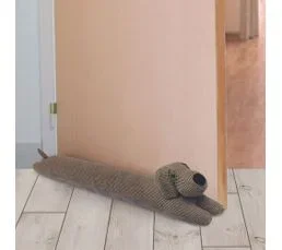 THE HOME DECO FACTORY Bas De Porte Animaux Chien Gris