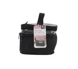 Trousse De Toilette "2 Niveaux" 23cm Noir