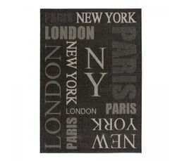 UNAMOURDETAPIS Tapis Chambre 120x170 Gris Et Beige Motif Fresque Fincau 11