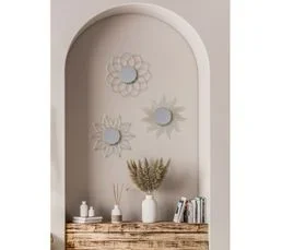 URBAN LIVING Set De 3 Miroirs Gold Home - Doré