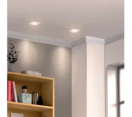 XANLITE Lot 3 Spots Gu10 50w 2700k Carré Orientable Blanc Ip20