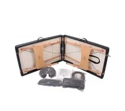 YOGHI Table De Massage Pliante Avec Accessoires Et Housse Tdm102 Noir Yoghi