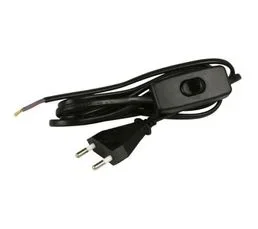 ZENITECH Cordon 1,5m Avec Interrupteur - Noir