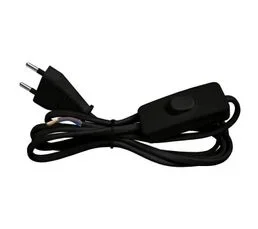 ZENITECH Cordon 1,5m Avec Interrupteur - Noir